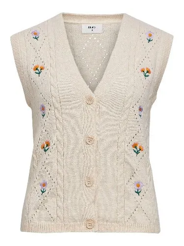 23045403 OBJthess SL Knit Cable Waistcoat