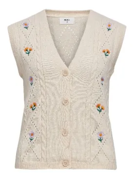 23045403 OBJthess SL Knit Cable Waistcoat