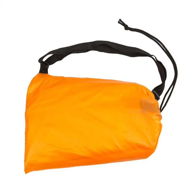 240*70cm Fast Inflatable Lazy bag Air Sleeping Bag Camping Portable Air Sofa Beach Bed Air Hammock Nylon Banana Sofa Lounger