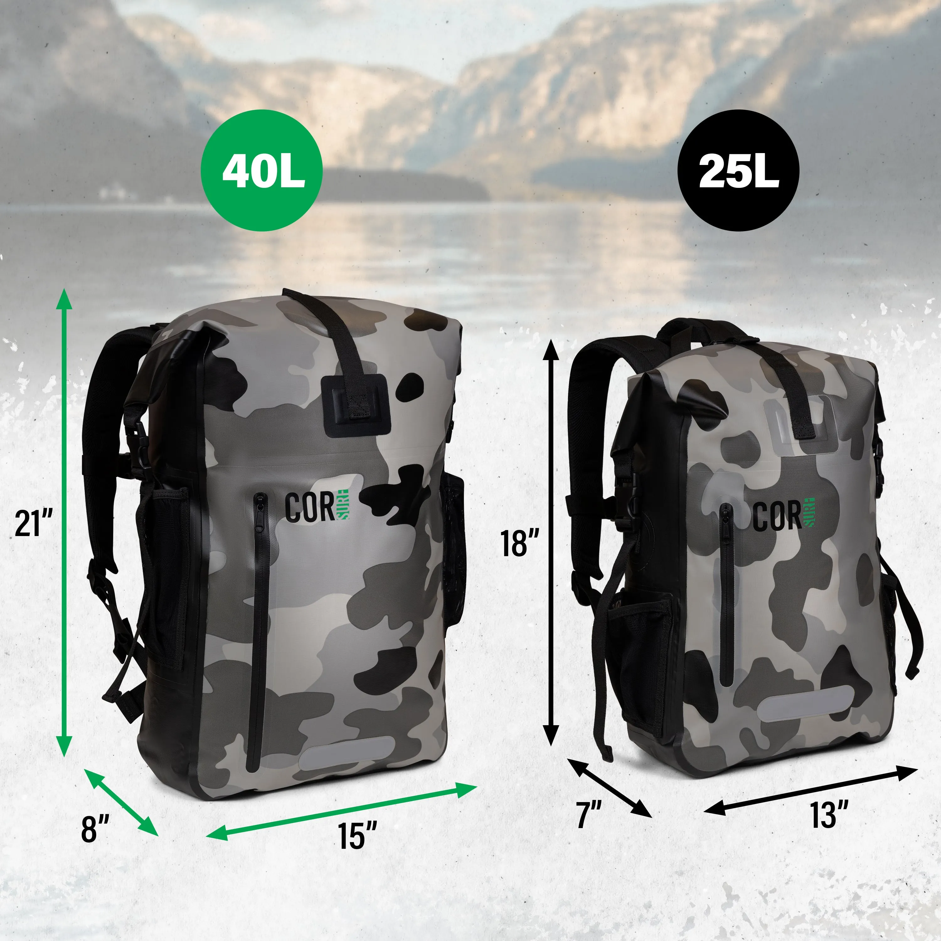 40L Waterproof Dry Bag Backpack