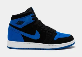 Air Jordan 1 High OG Royal Reimagined Grade School Lifestyle Shoes (Black/White/Royal Blue/Royal Blue)