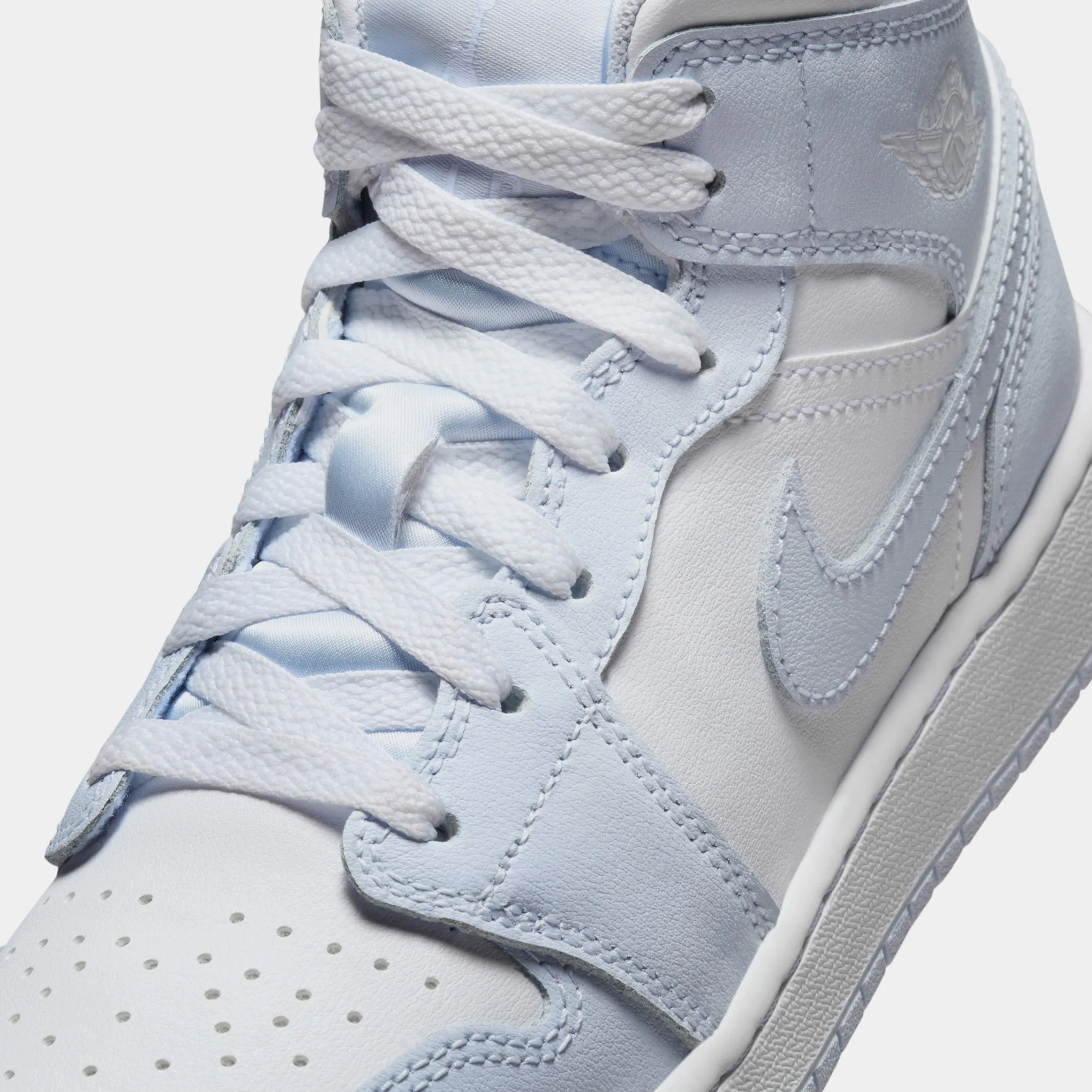 Air Jordan 1 Retro Mid Cobalt Bliss Grade School Lifestyle Shoes (Cobalt Bliss/Neutral Grey/White)