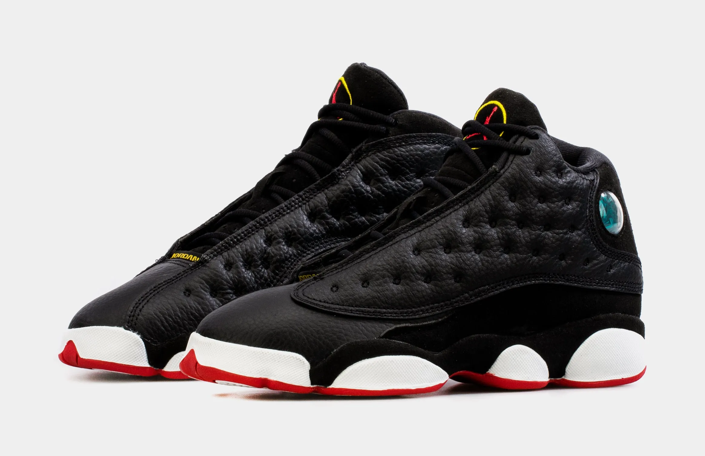 Air Jordan 13 Retro Playoffs Grade School Lifestyle Shoes (Black/Red) Free Shipping