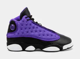 Air Jordan 13 Retro Purple Venom Grade School Lifestyle Shoes (Black/Purple)