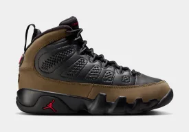 Air Jordan 9 Retro Olive Grade School Lifestyle Shoes (Black/True Red/Light Olive)