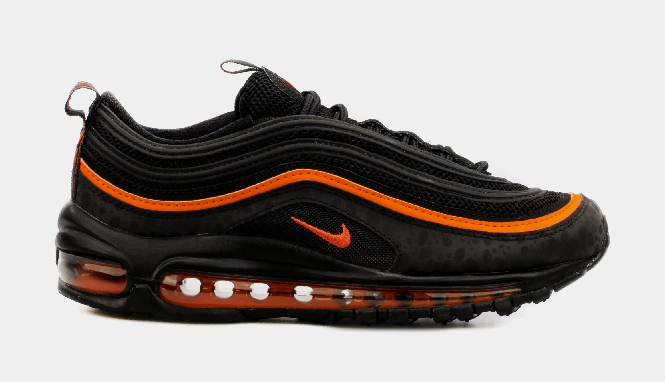 Air Max 97 Grade School Lifestyle Shoes (Black/Orange)