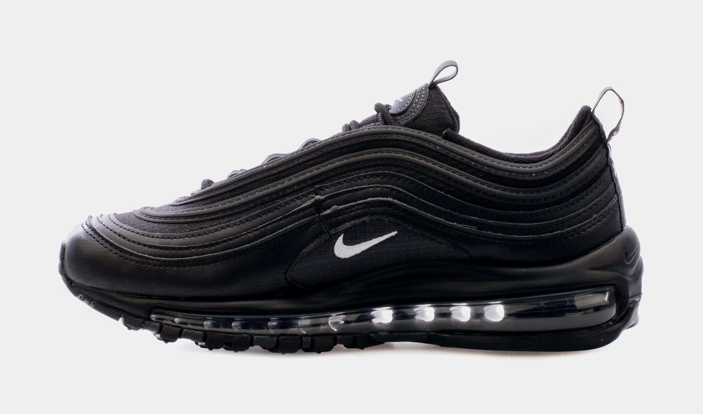 Air Max 97 Grade School Running Shoes (Black)