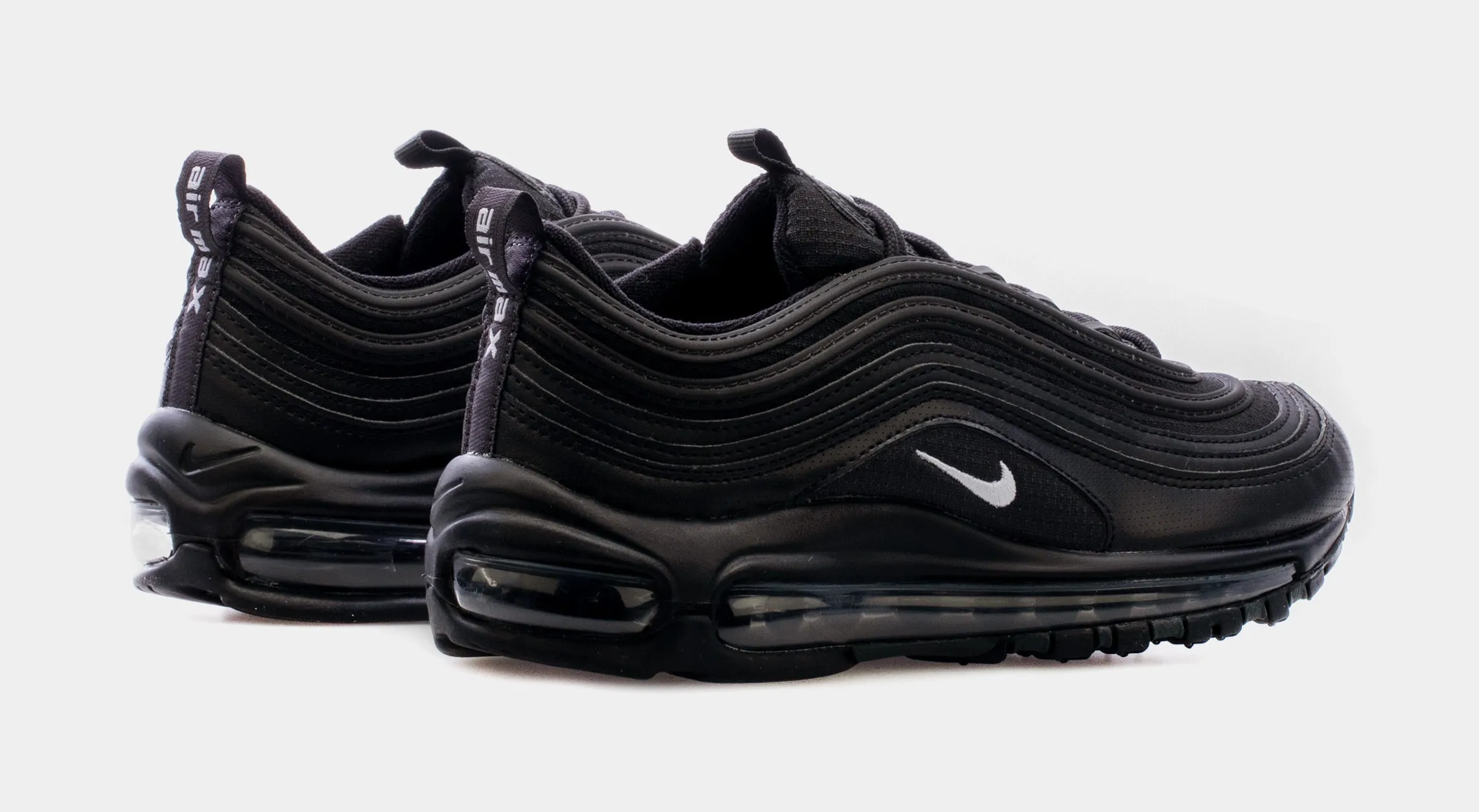 Air Max 97 Grade School Running Shoes (Black)