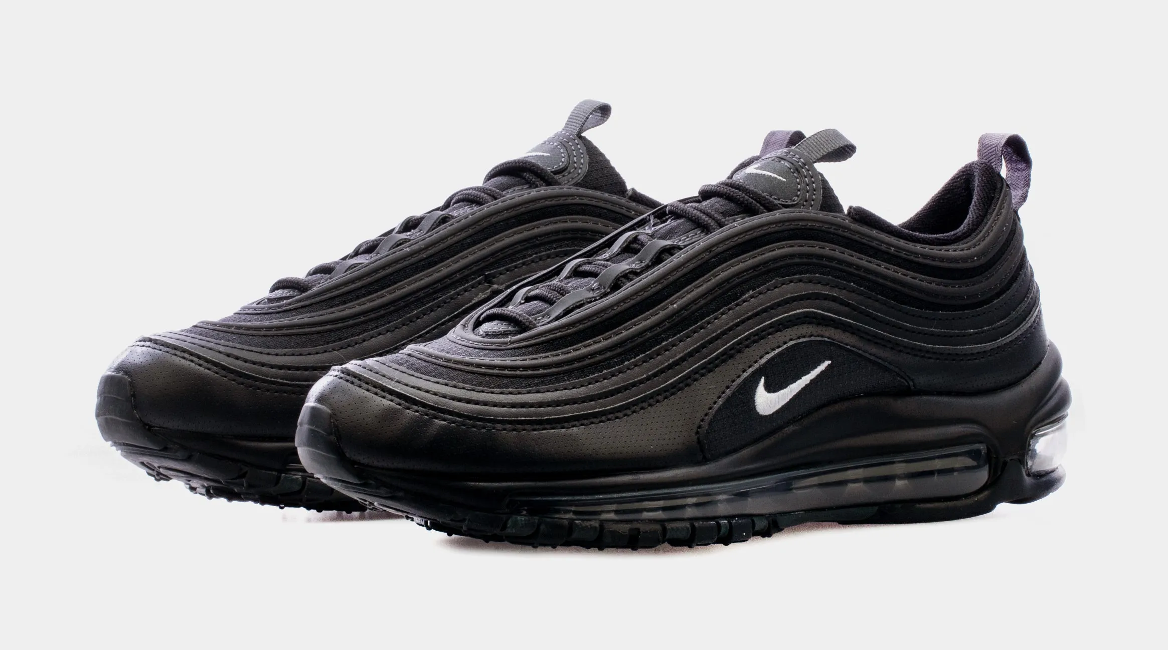 Air Max 97 Grade School Running Shoes (Black)