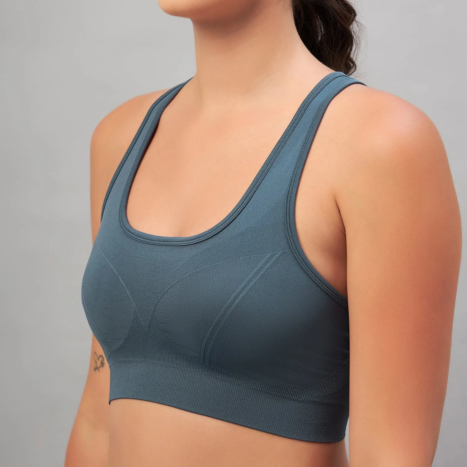 C9 Airwear seamless Women Sports Bra - Royle Blue