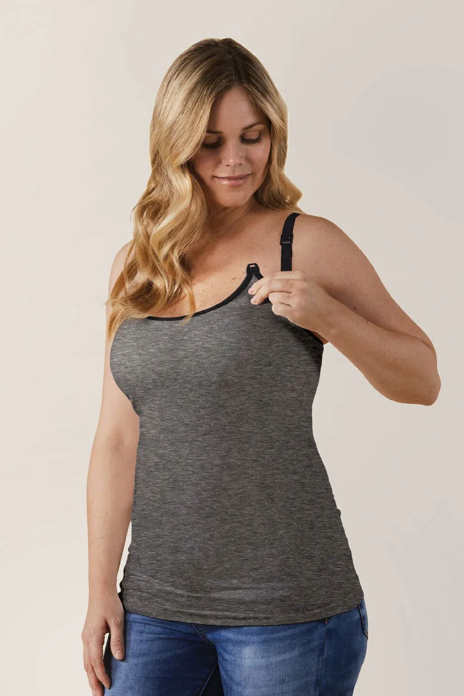 Classic Maternity Nursing Tank Black Bravado