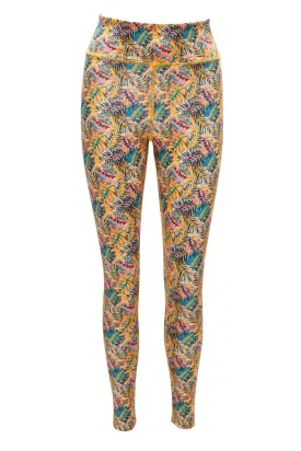 Club Tropicana Tropical Print Eco-Friendly Yoga Leggings