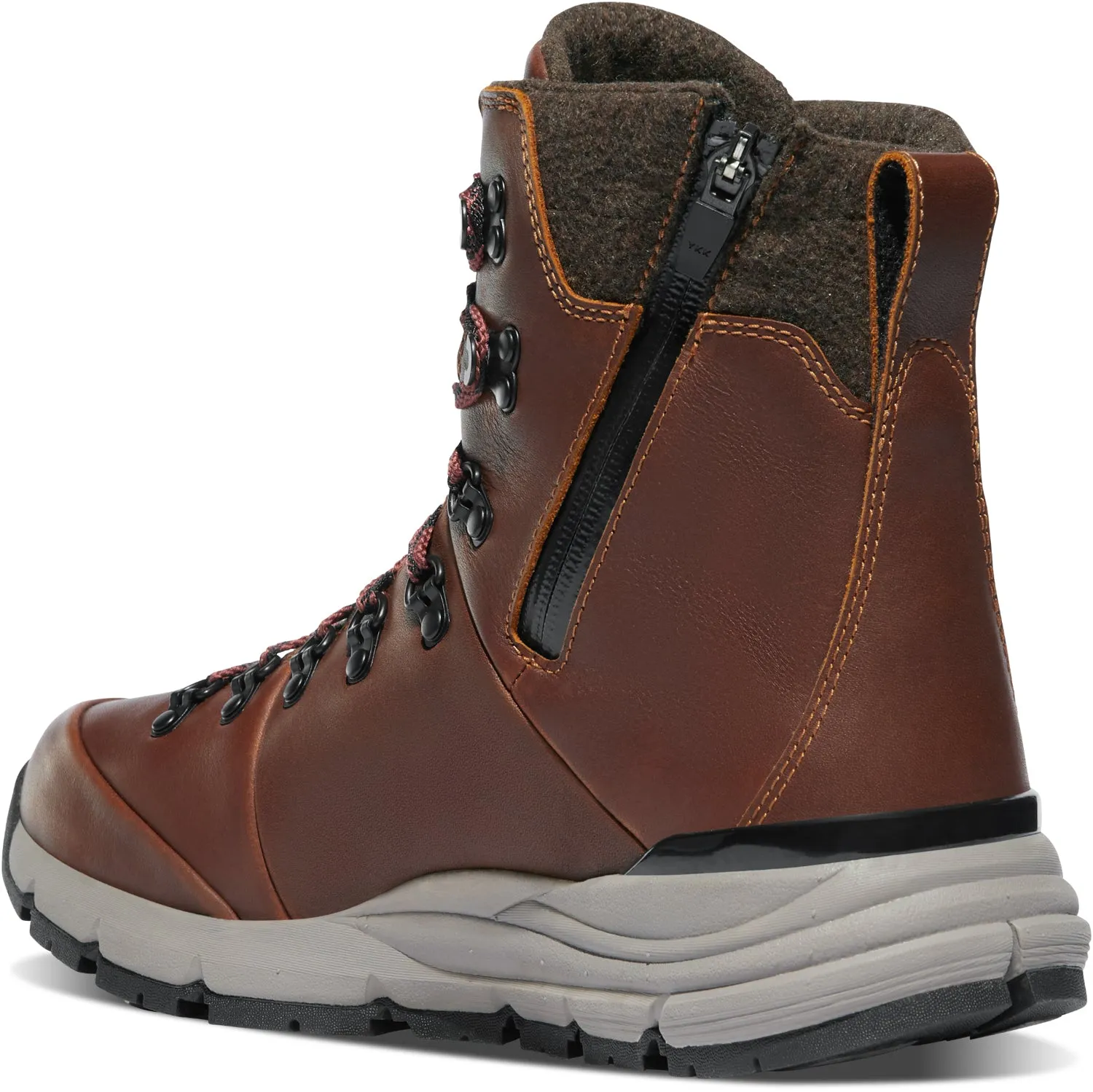 Danner Mens Arctic 600 Side-Zip 7in 200G Roasted Pecan/Fired Brick Hiking Boots