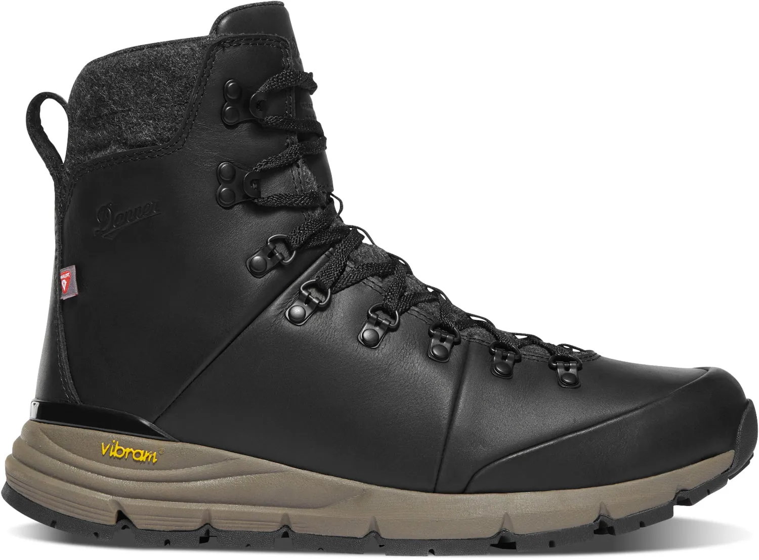 Danner Mens Arctic 600 Side-Zip 7in FG 200G Jet Black/Mojave Hiking Boots