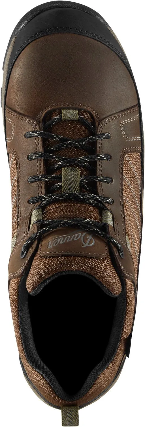 Danner Mens Riverside 3in Brown/Green Leather Work Shoes