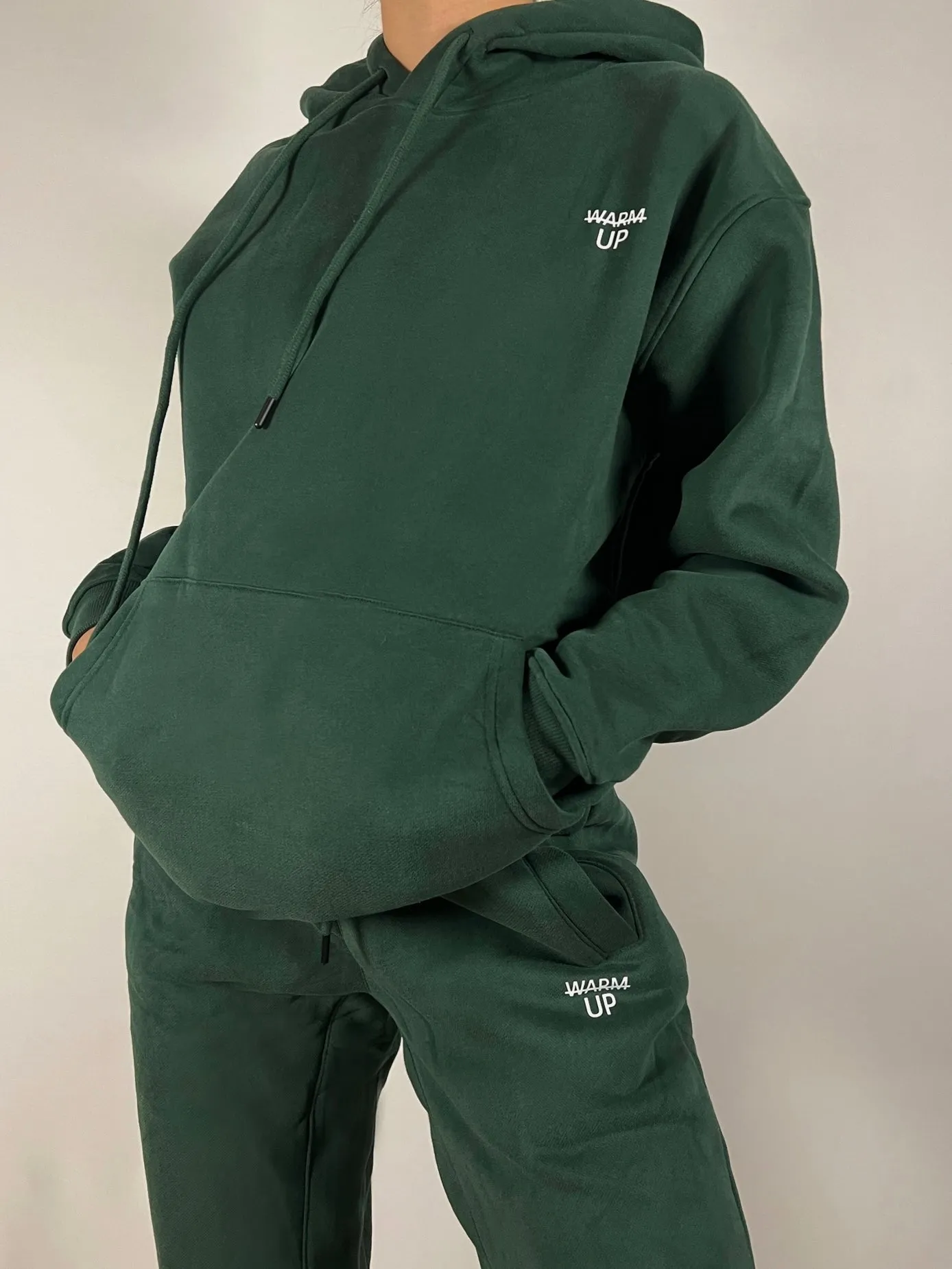 Dark Green Thick Oversized Hoodie