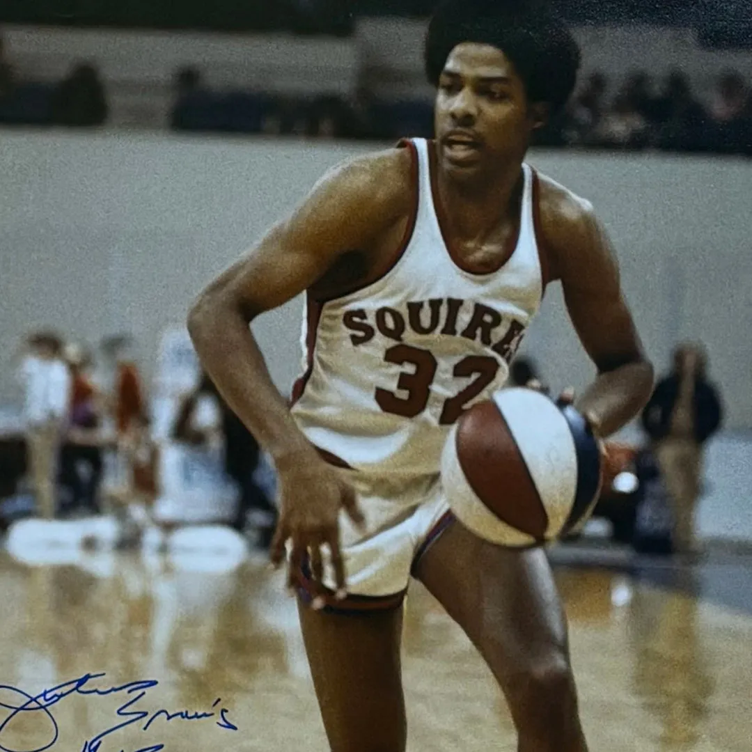 Dr J Julius Erving Hand Signed & Framed Virginia Squires 16x20 Basketball Photo