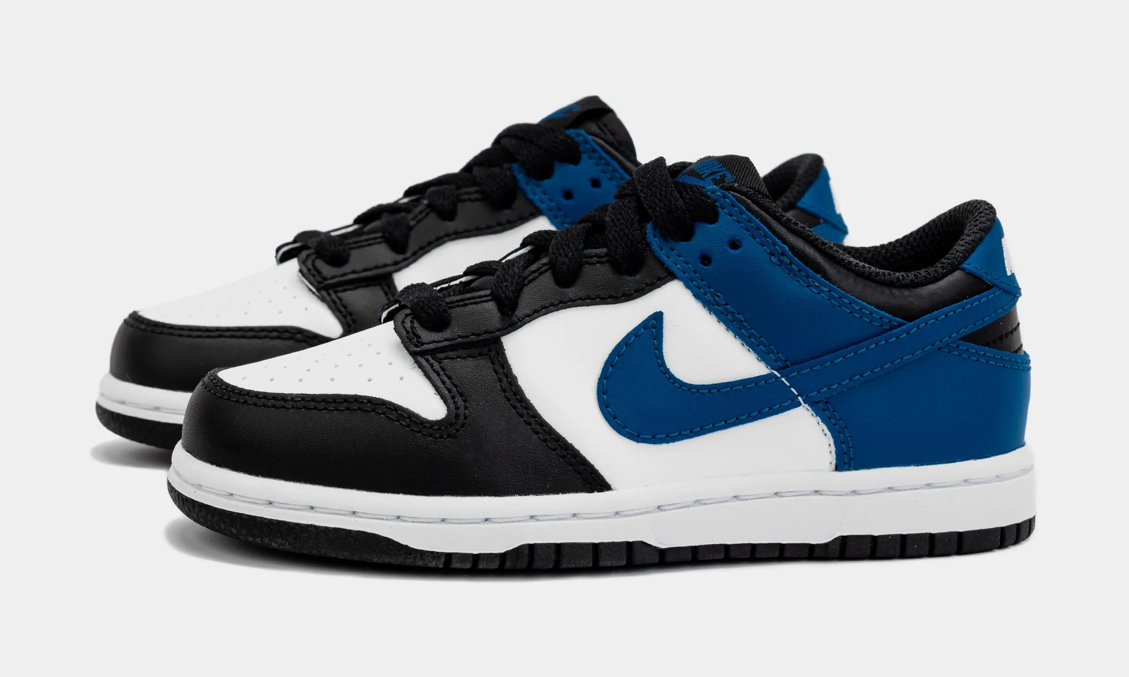 Dunk Low Preschool Lifestyle Shoes (Black/Blue)