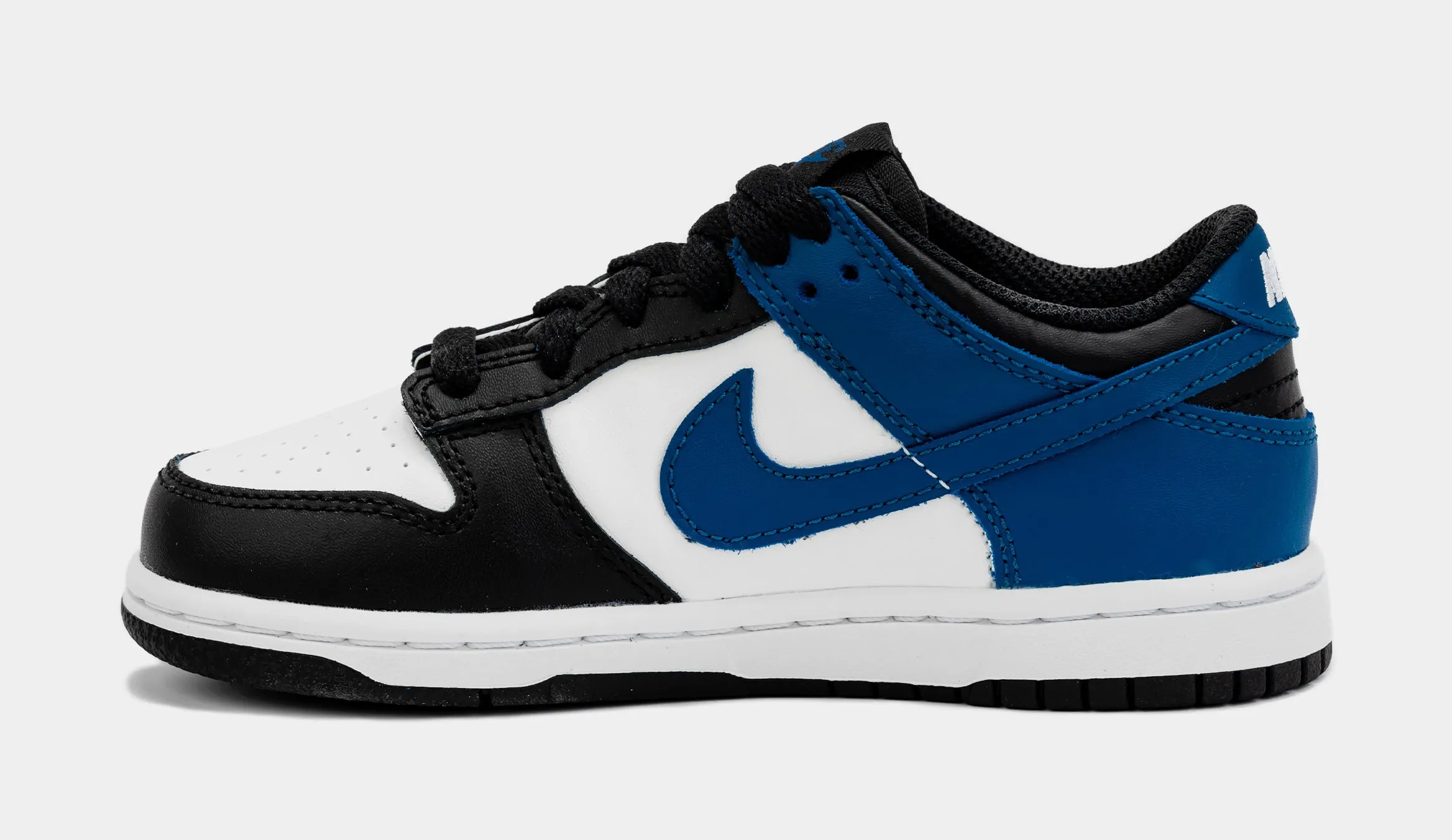 Dunk Low Preschool Lifestyle Shoes (Black/Blue)