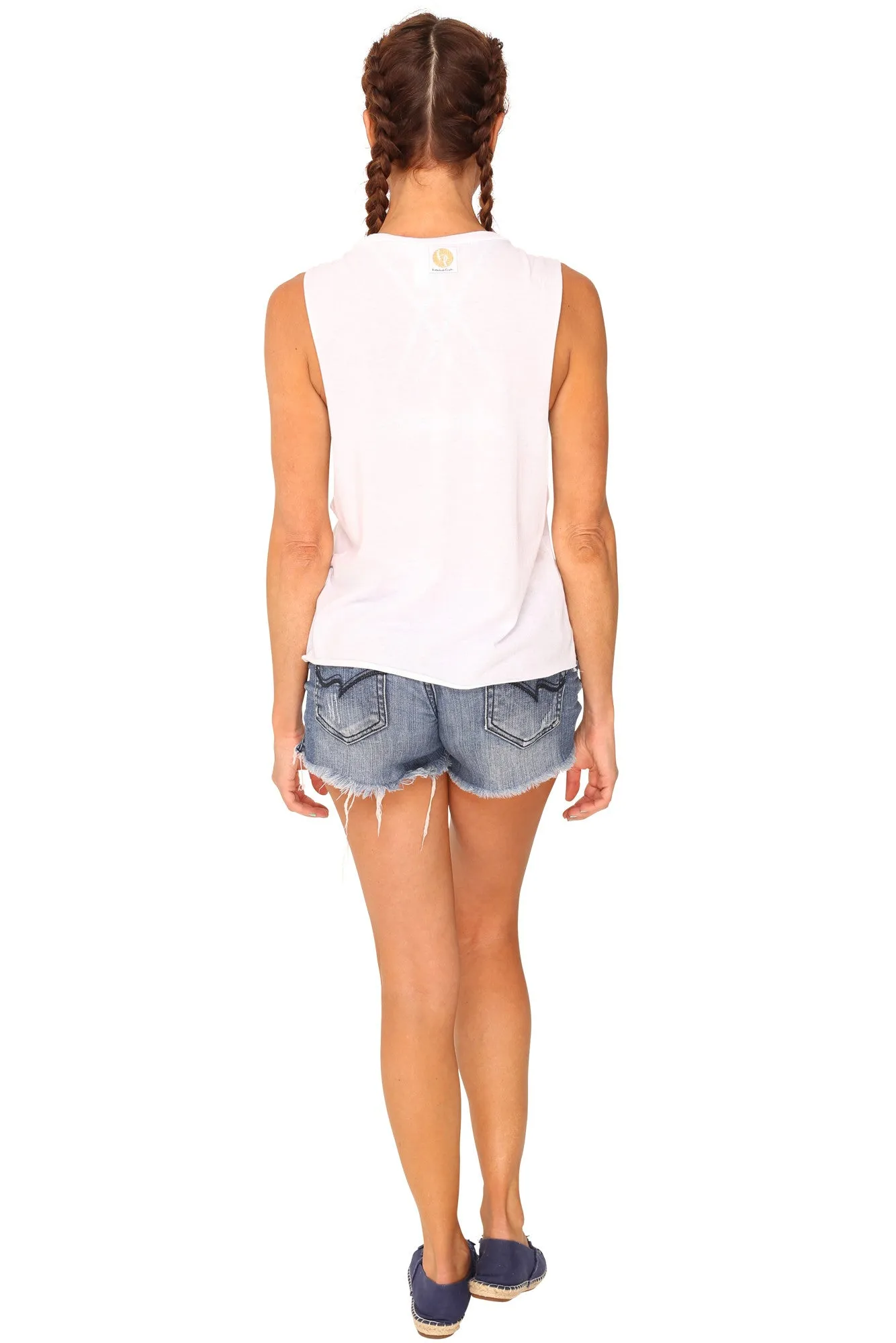 fabulous people solid muscle tee (white)