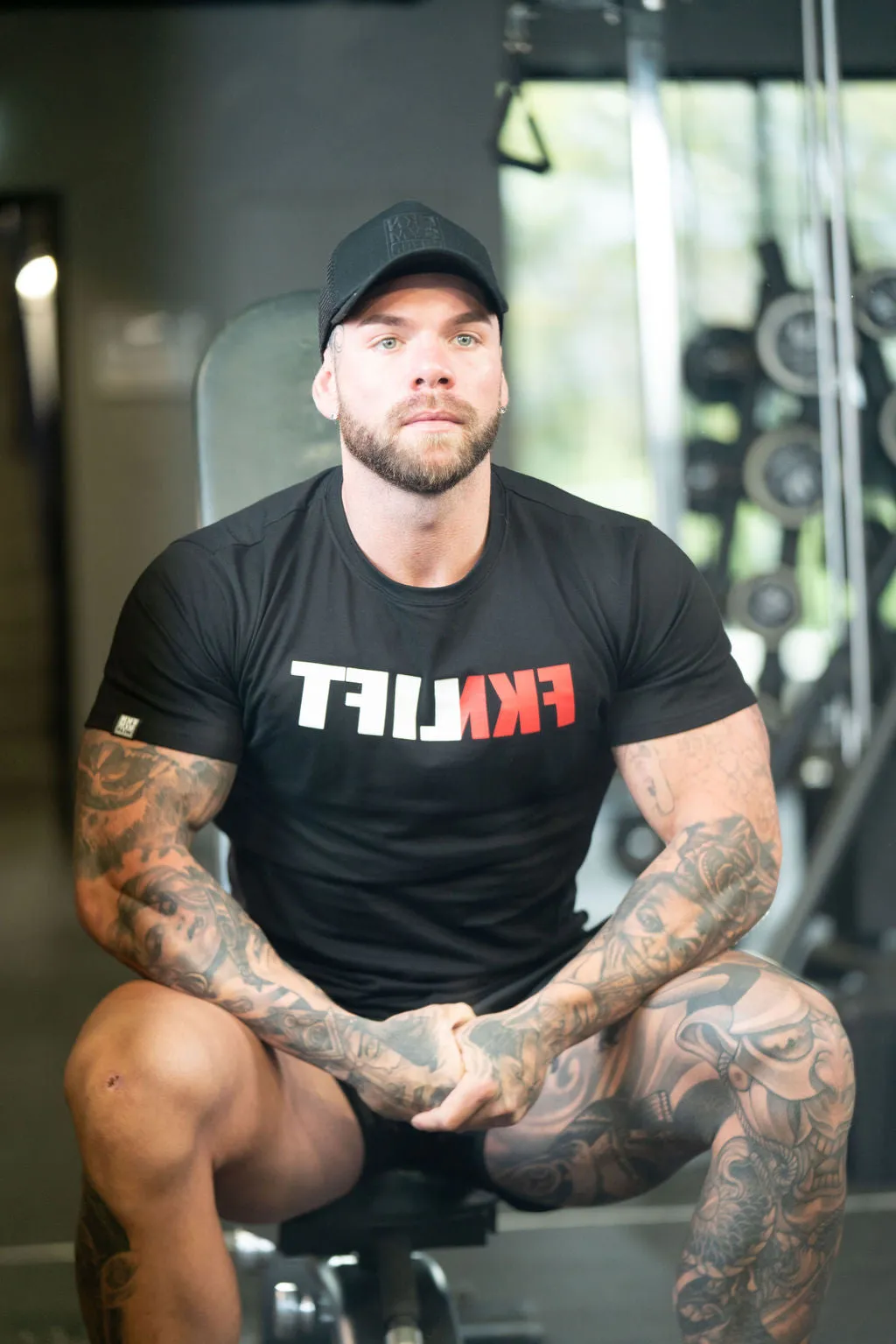 FKNLIFT | Men's Gym T-Shirt | Black