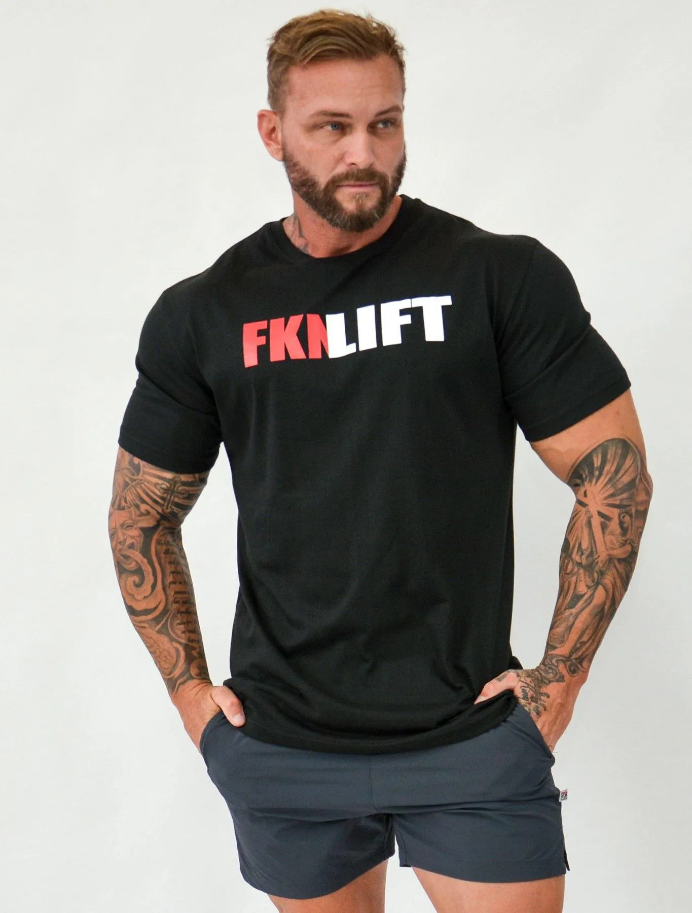 FKNLIFT | Men's Gym T-Shirt | Black