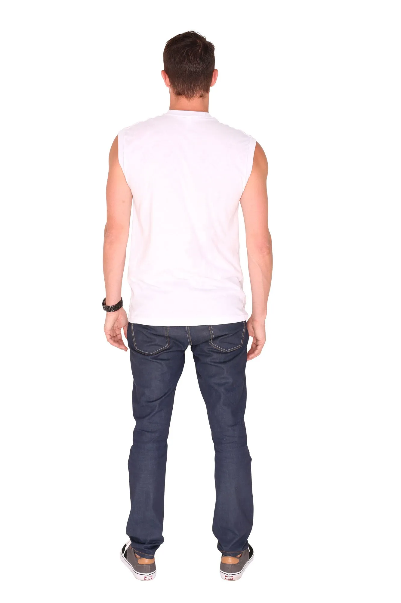 FP fabliving cotton muscle tee (white/black)