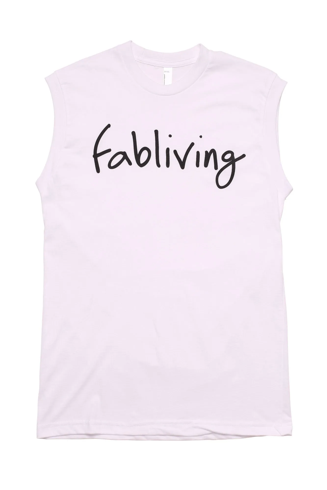 FP fabliving cotton muscle tee (white/black)