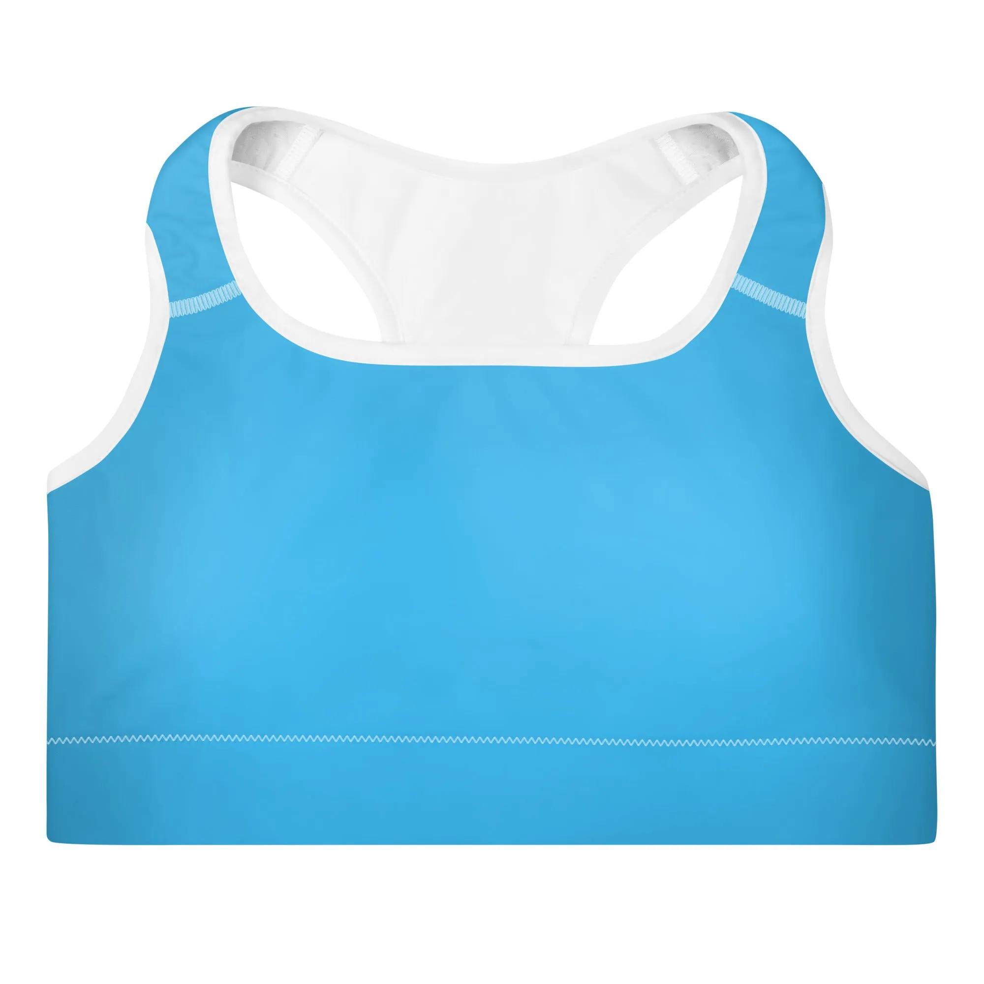 GG - Padded Sports Bra - Deep Sky Blue