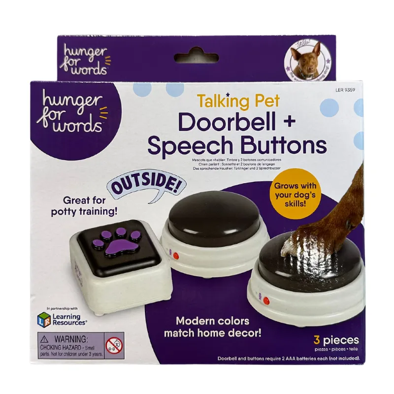 Hunger for Words Dog Speech Button