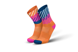 INCYLENCE Running Diagonals Orange Royal Long Sock