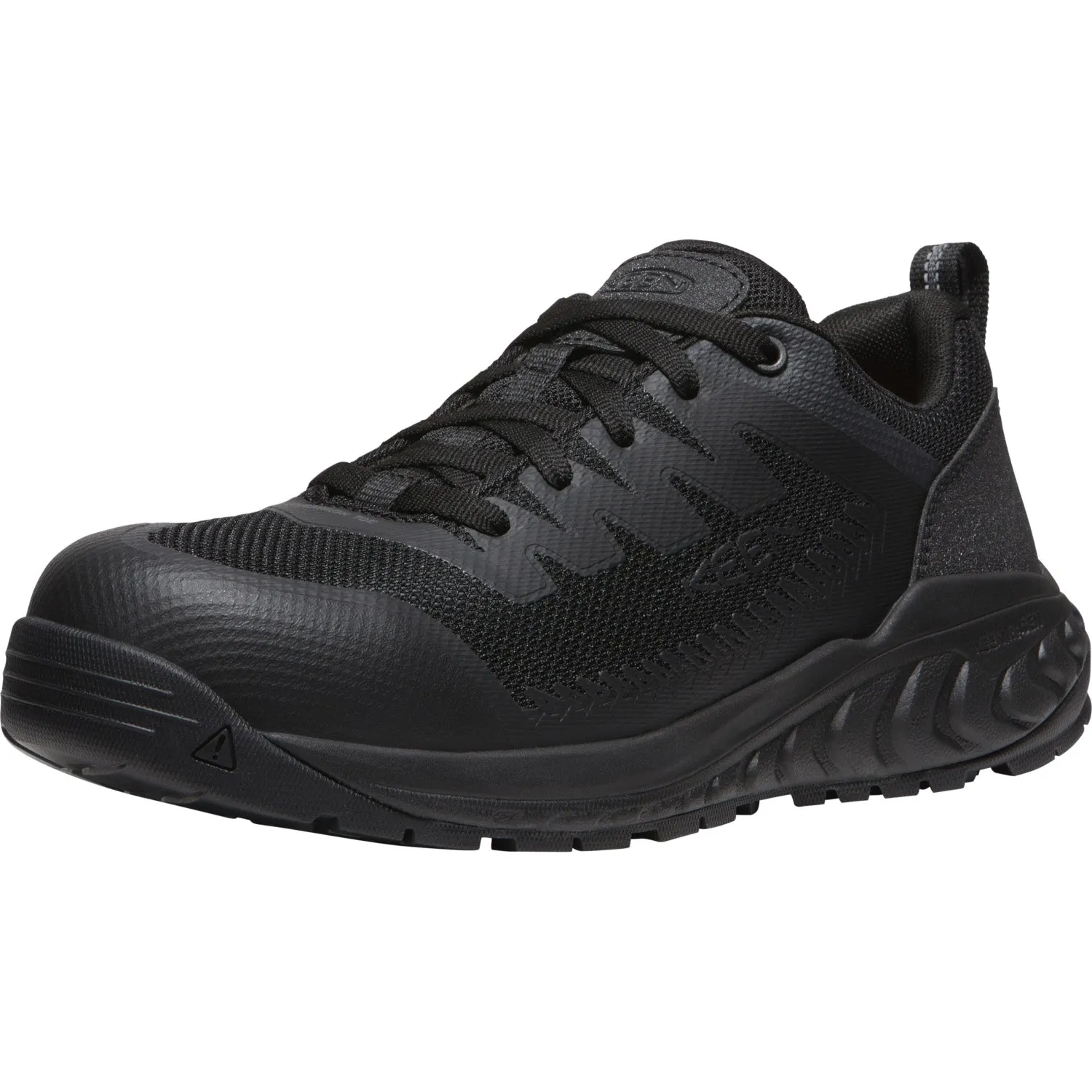 Keen Utility Mens Arvada CT Black Synthetic Work Shoes