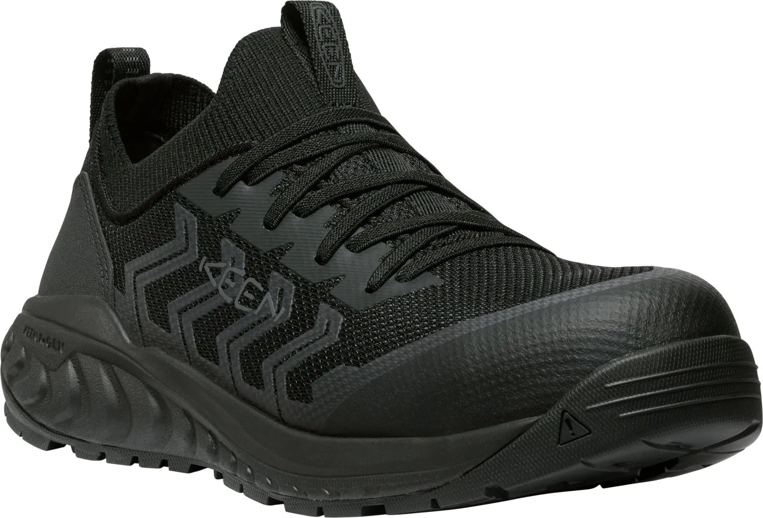 Keen Utility Mens Arvada Shift CT Black/Magnet Synthetic Work Shoes