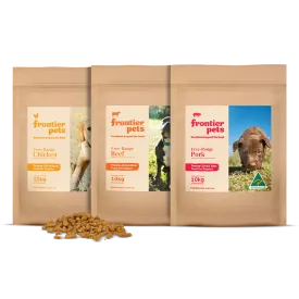 LARGE PACK COMBO | Free-Range 'Beef   Pork   Chicken' | Raw Freeze Dried - Puppy