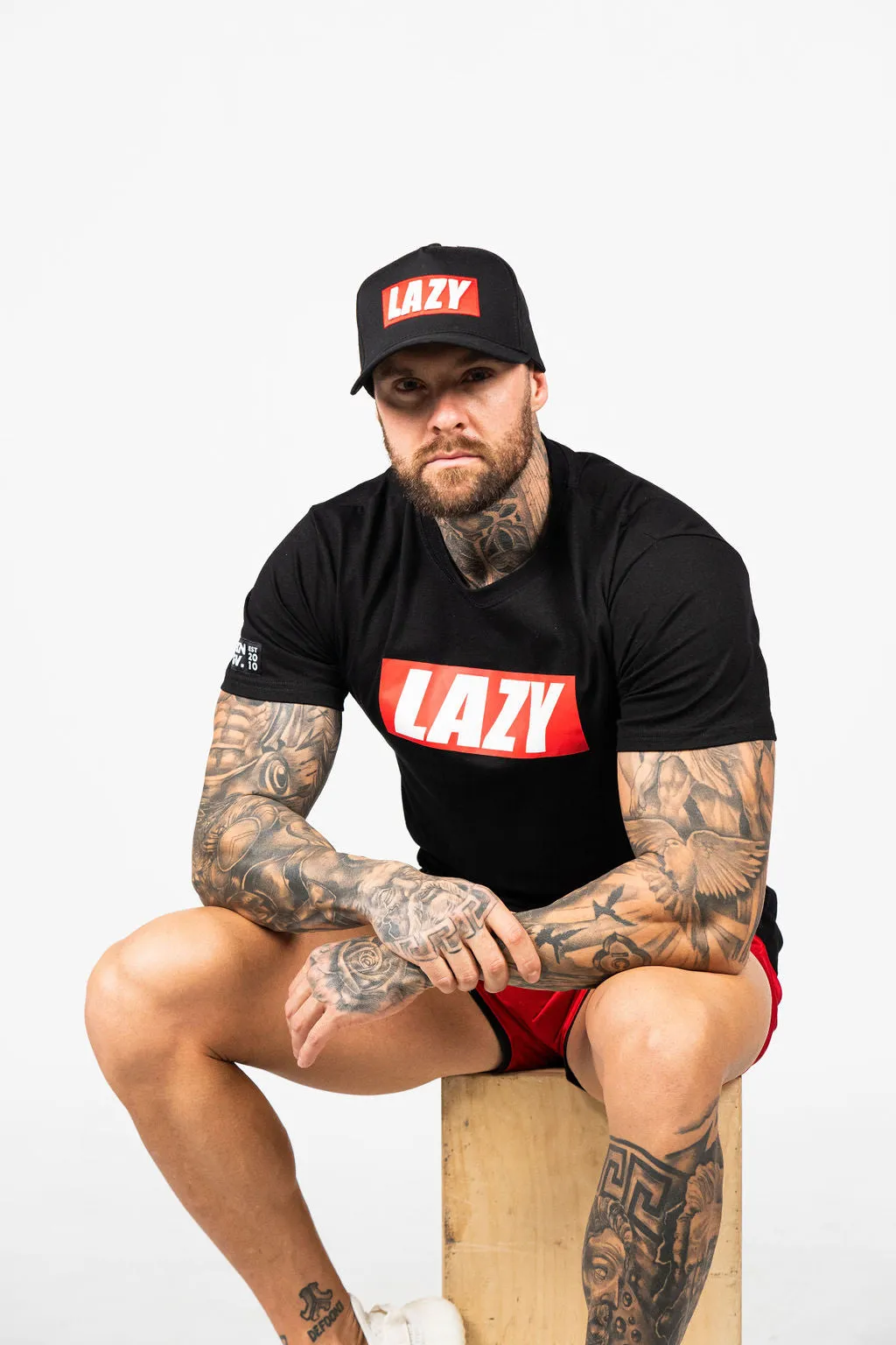 LAZY | Men's Gym T-Shirt | Black