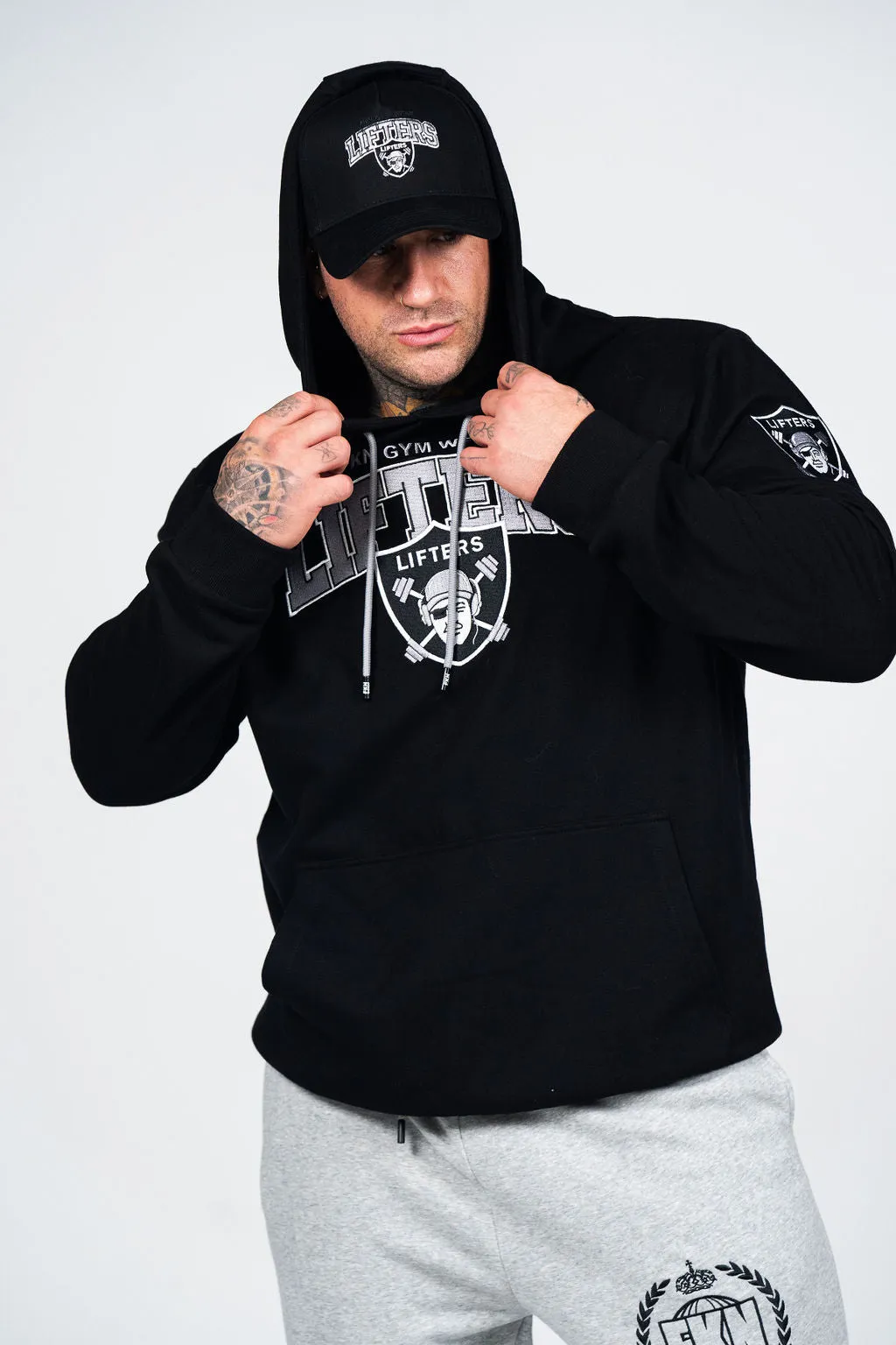 LIFTERS | Men's Gym Hoodie | Black