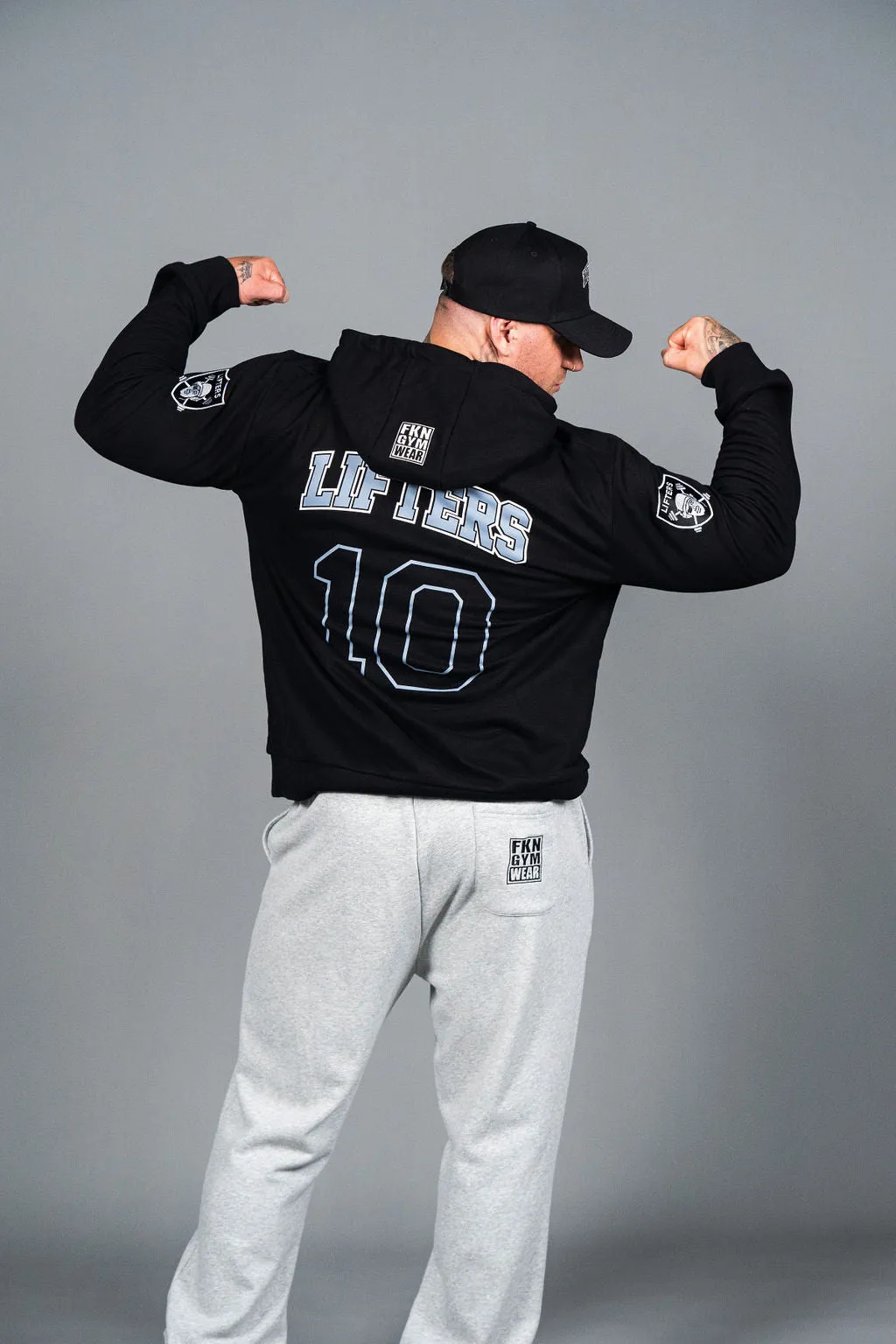 LIFTERS | Men's Gym Hoodie | Black