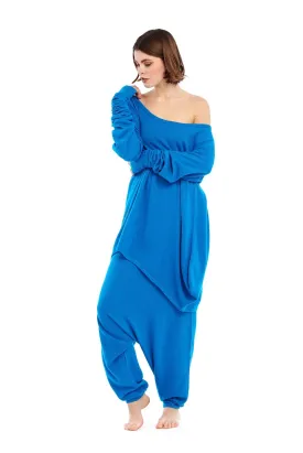 Luxury Cashmere Harem Lounge Pants Turquoise