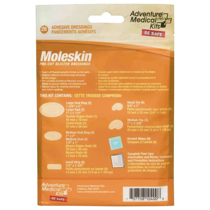 Moleskin Pre-Cut & Shaped Blister Dressing