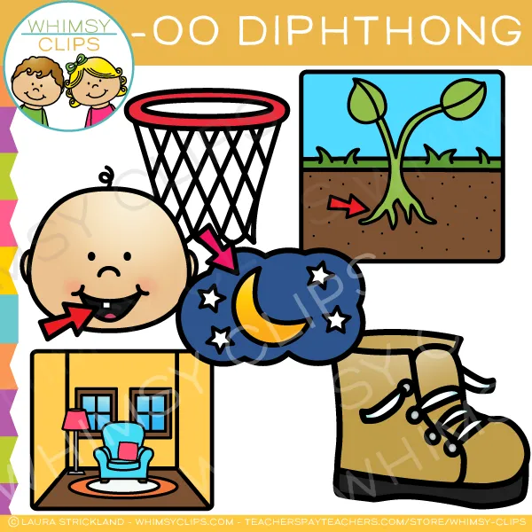 OO Diphthong Clip Art