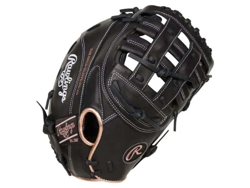 Rawlings R9 12.5" Fastpitch First Base Mitt Black