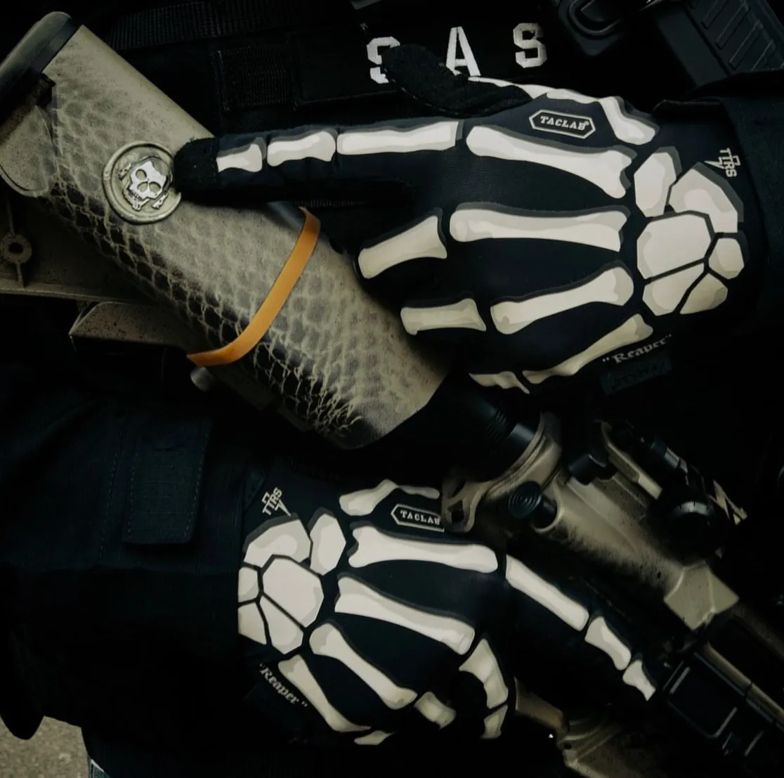 REAPER Tactical Skeleton Shooting Gloves