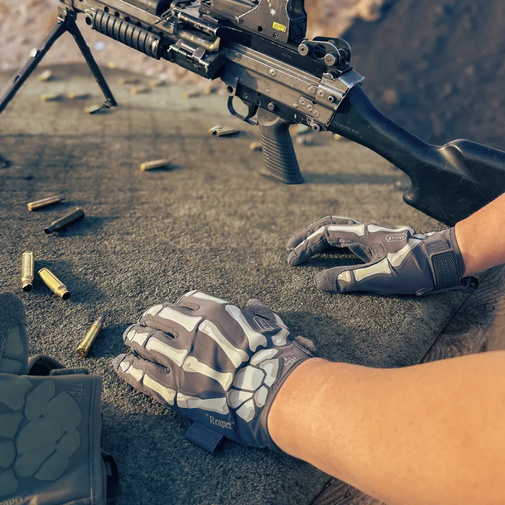 REAPER Tactical Skeleton Shooting Gloves