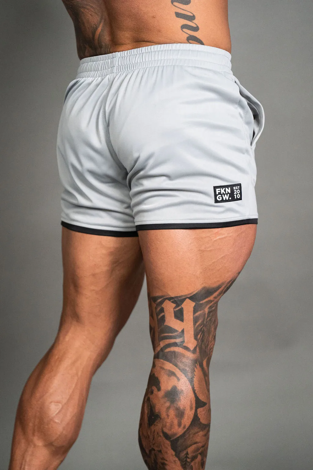 Relentless 2.0 | Men's Gym Shorts | Silver