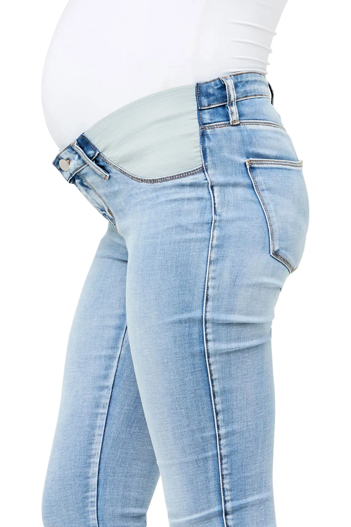 Ripe Isla Maternity Denim in Faded Blue