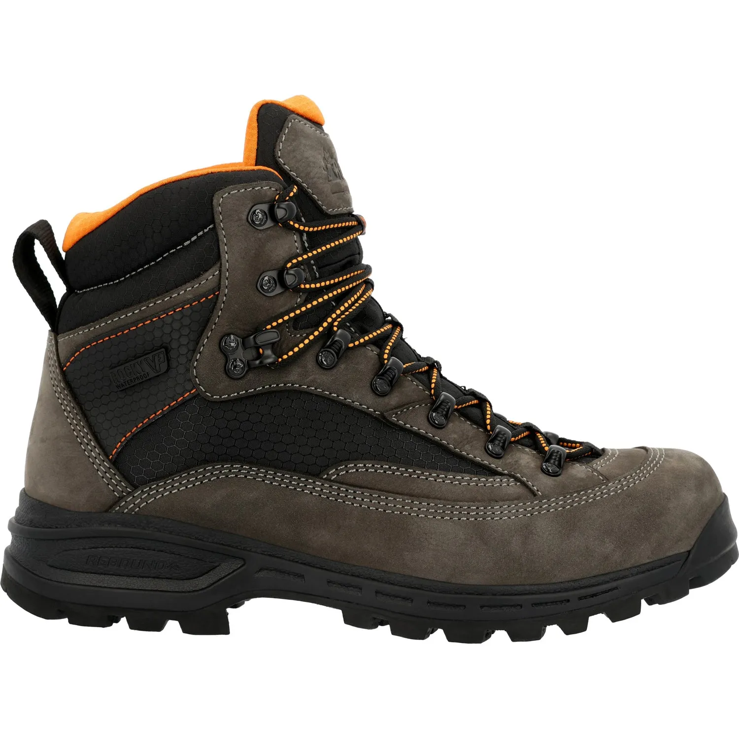 Rocky Mens Mountain Stalker Pro WP Charcoal Leather Hiking Boots