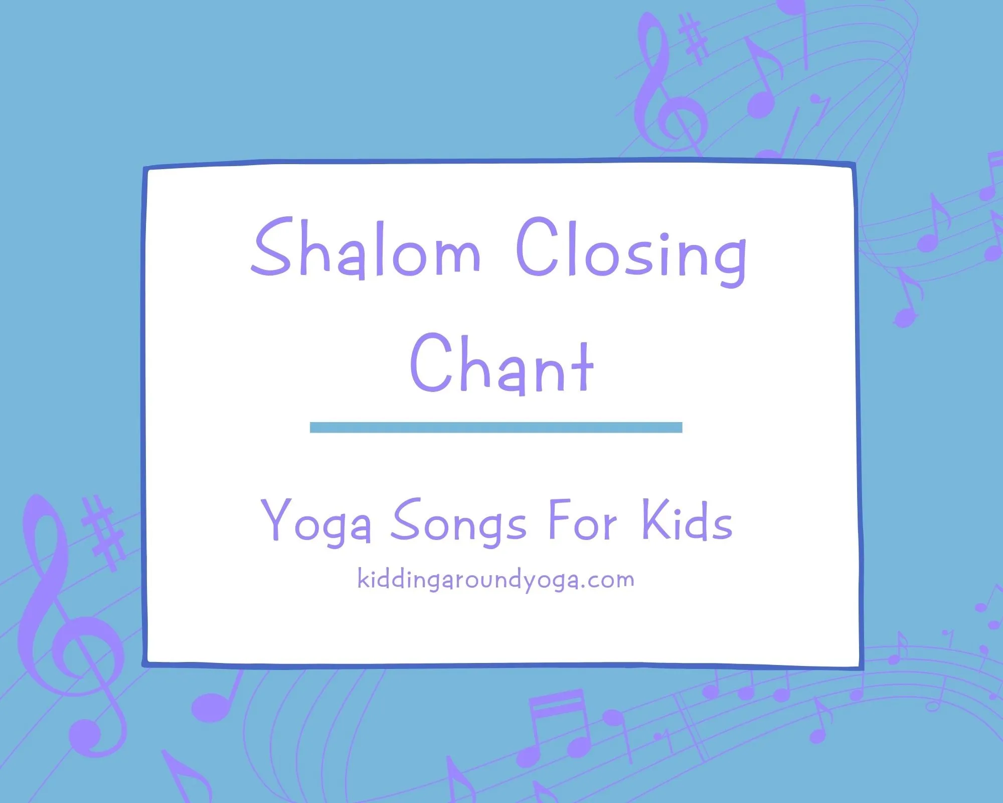 Shalom Closing Chant