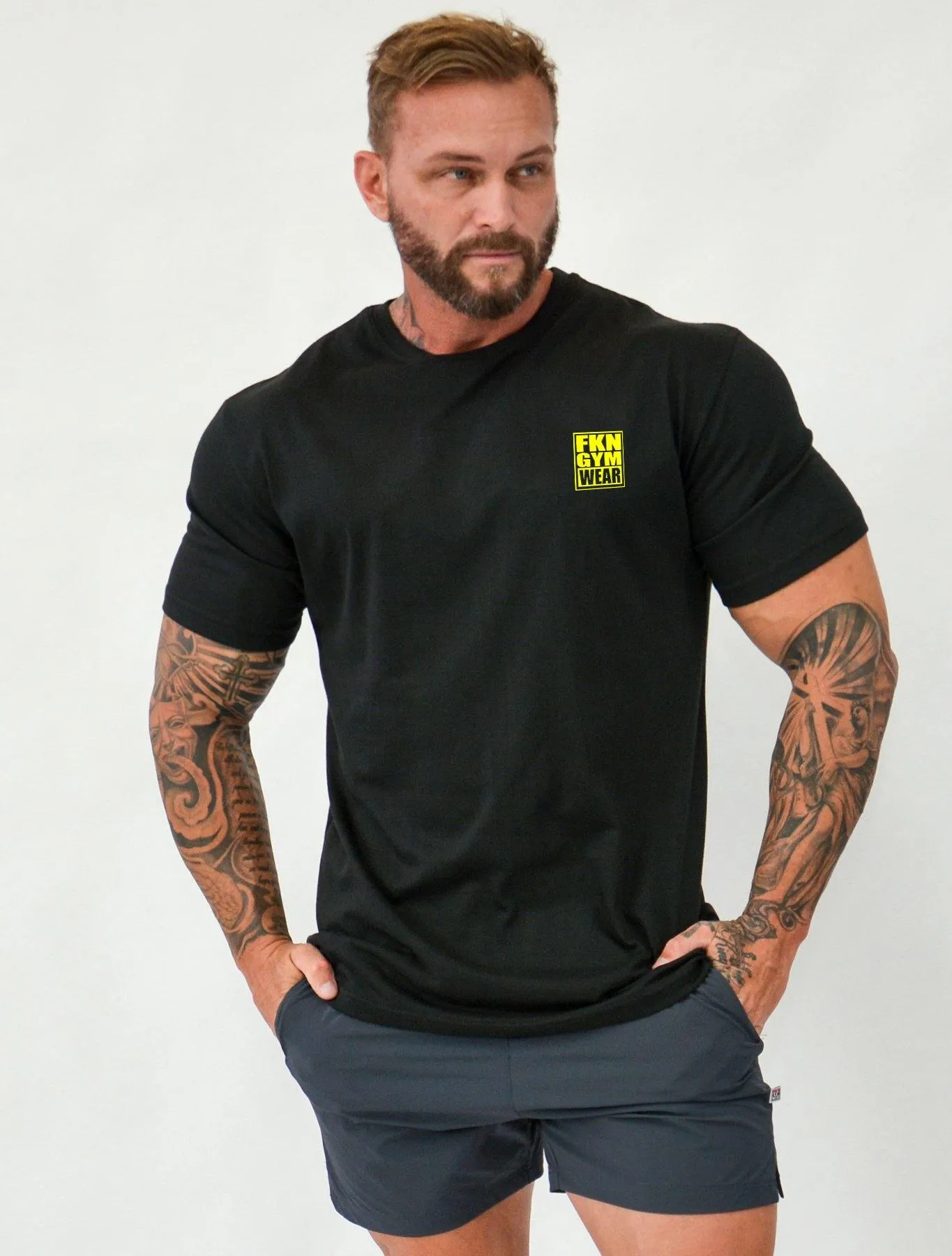 Stone | Men's Gym T-Shirt | Black