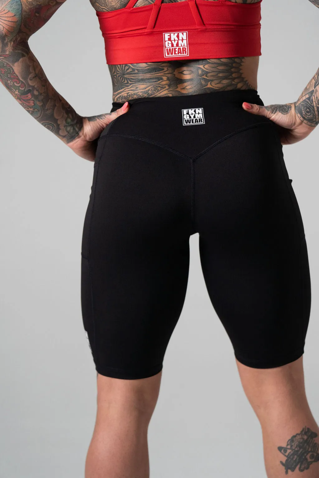 Vixen | Pocket Bike Shorts | Black