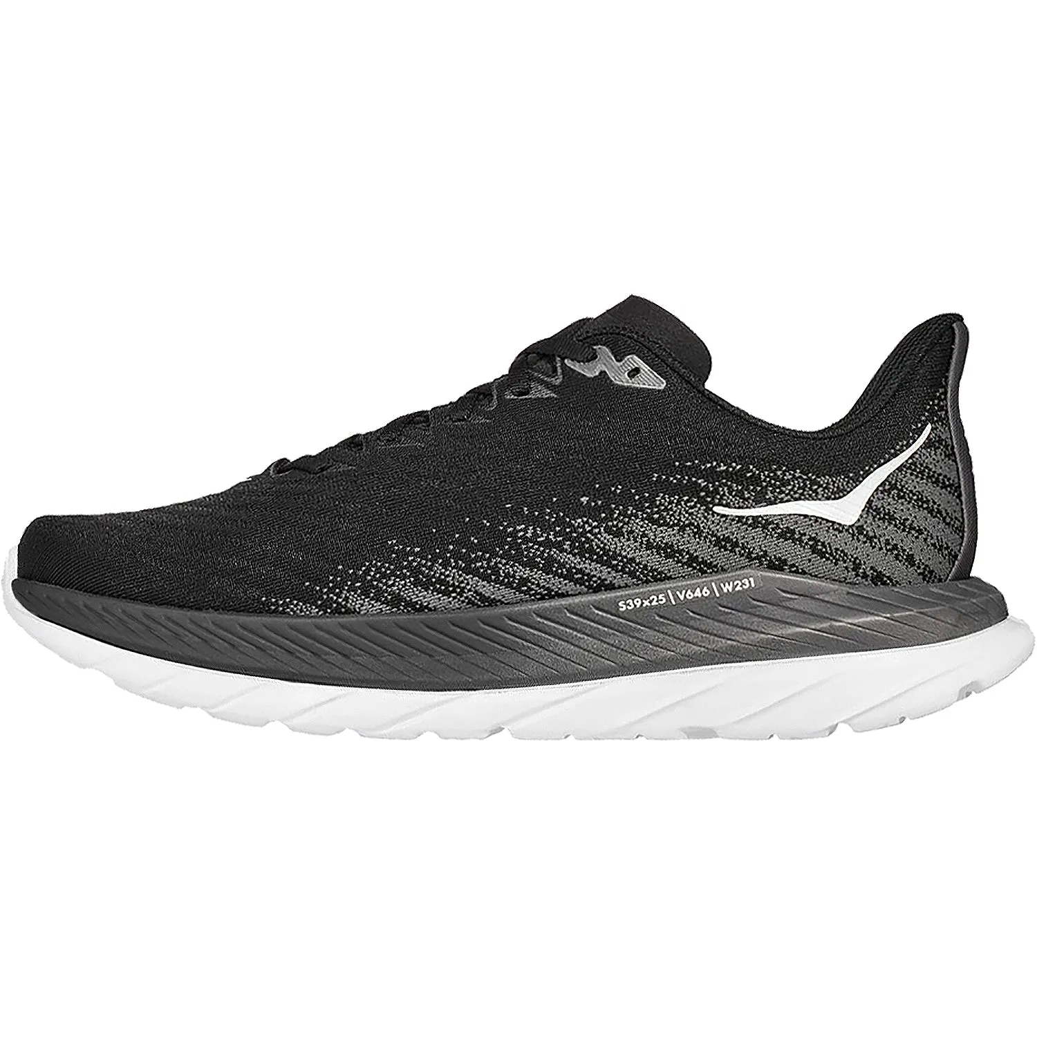 Women's Hoka One One Mach 5 Black/Castlerock Mesh